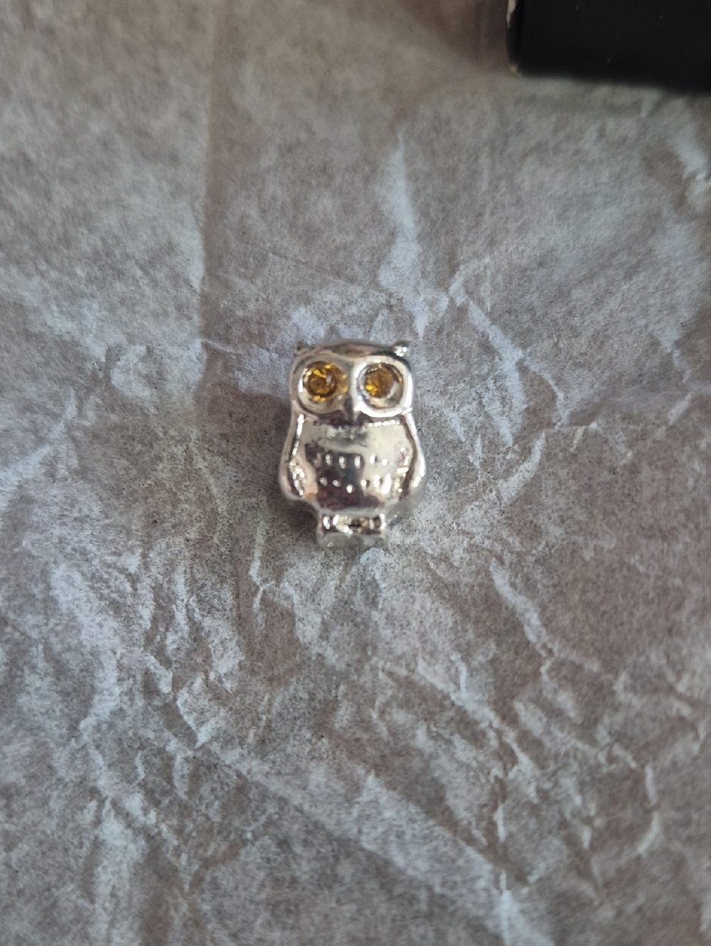 Owl Charm Silver-tone Slide Charm From Avon 2014 Collection Still In Box